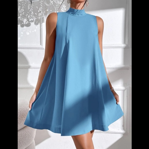 SHEIN Unity Tie Back High Neck Tank Dress - Picture 4 of 8